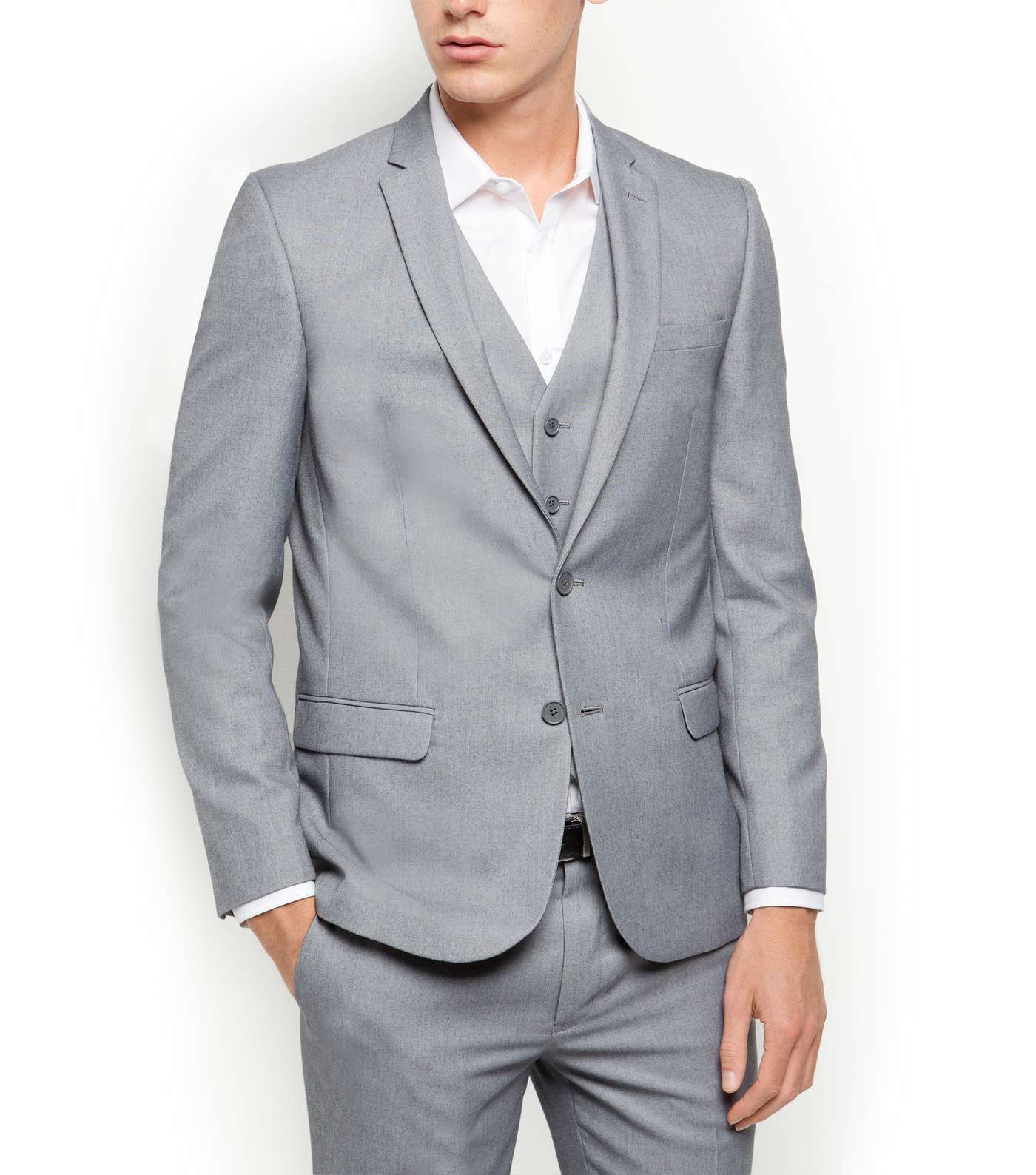 Grey Slim Fit Suit Jacket 