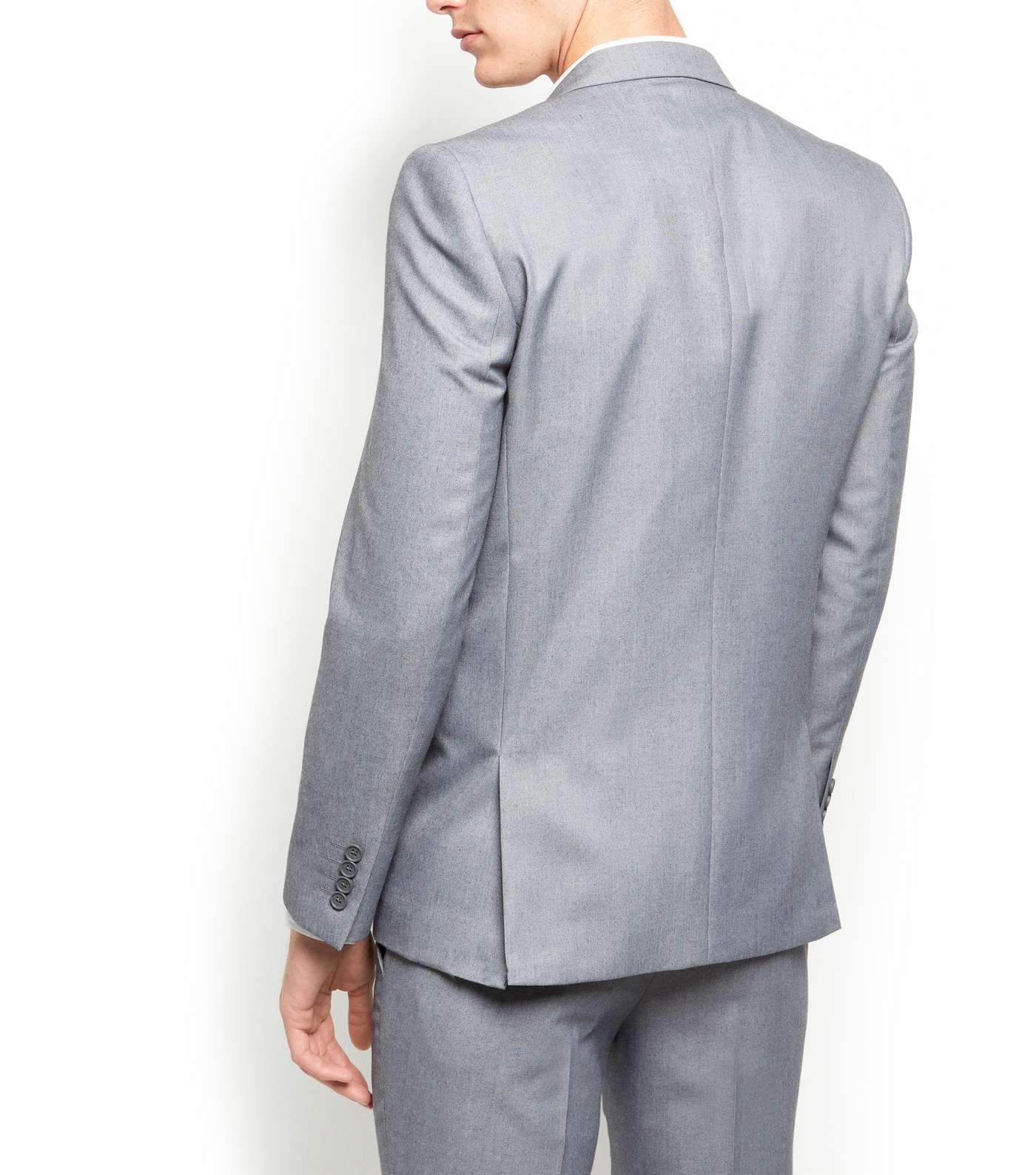 Grey Slim Fit Suit Jacket  Image 3