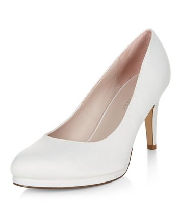 Wide Fit Ivory Bridal Court Shoes New Look