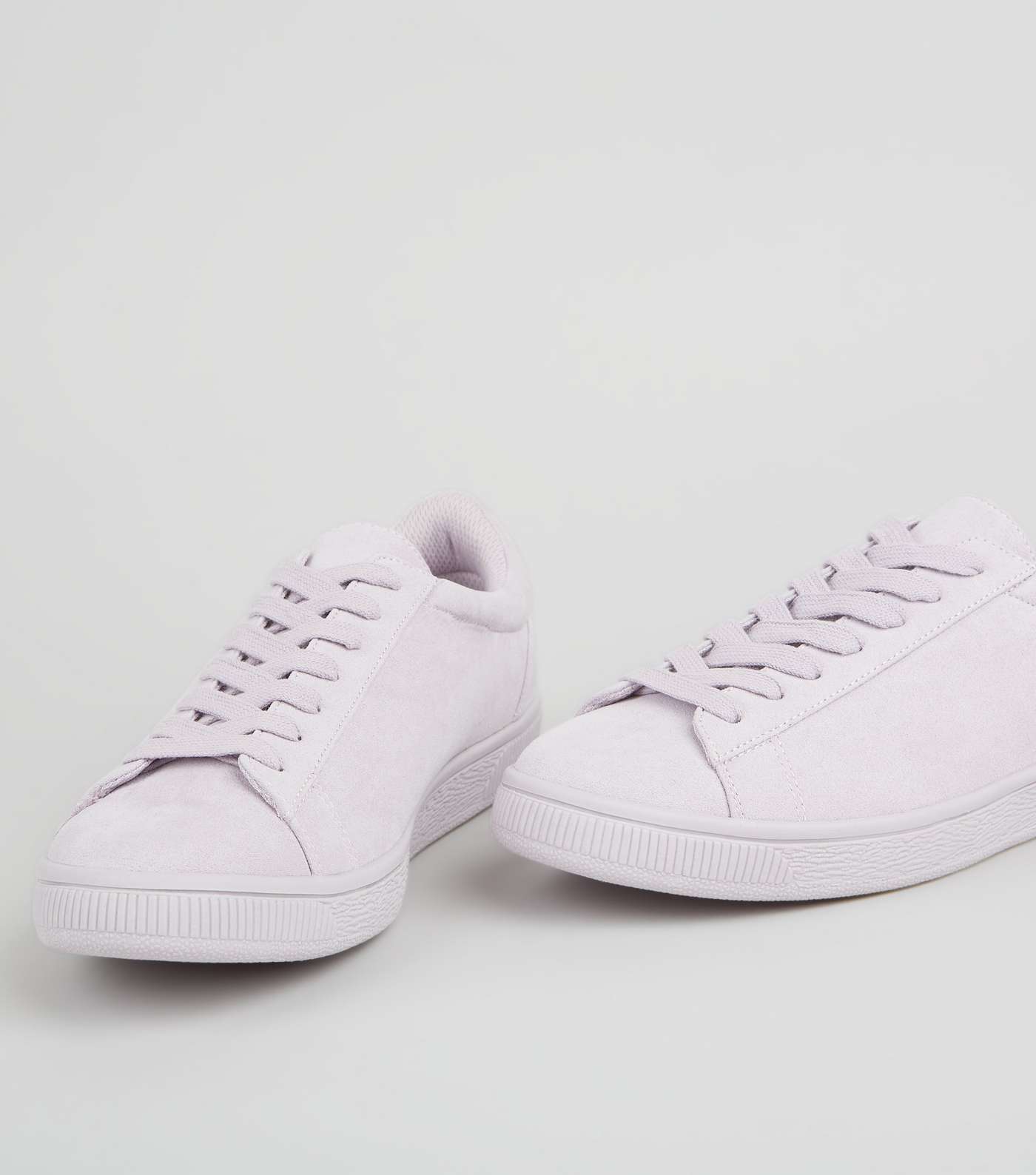 Lilac Suedette Trainers Image 5