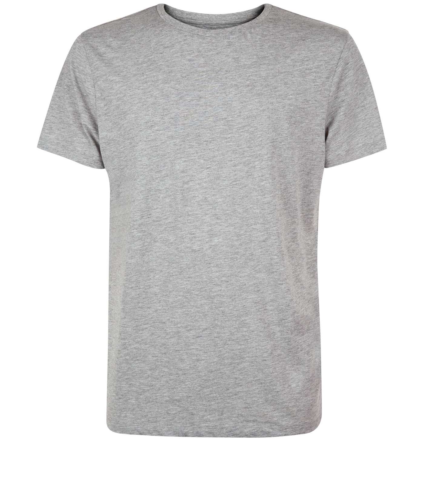 Grey Crew Neck T-Shirt  Image 4