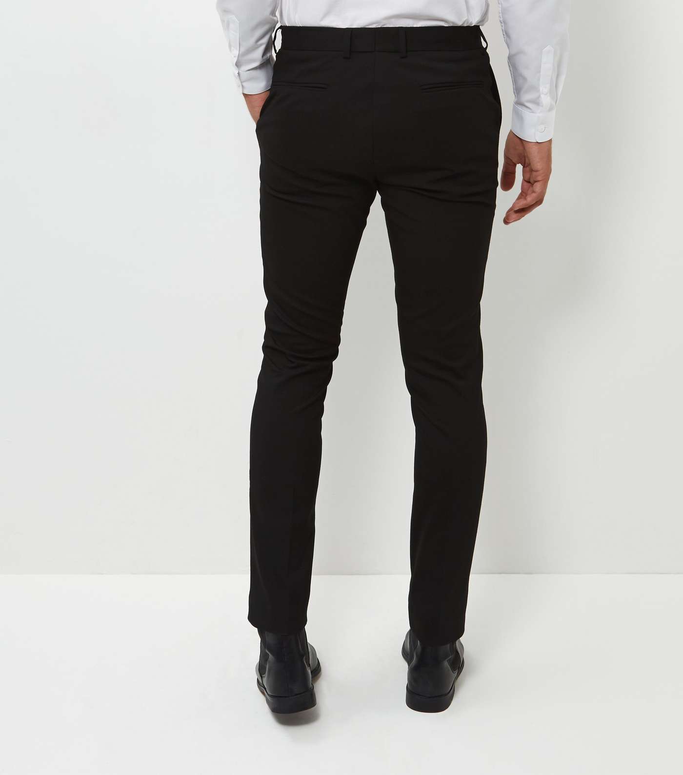 Black Skinny Suit Trousers Image 3