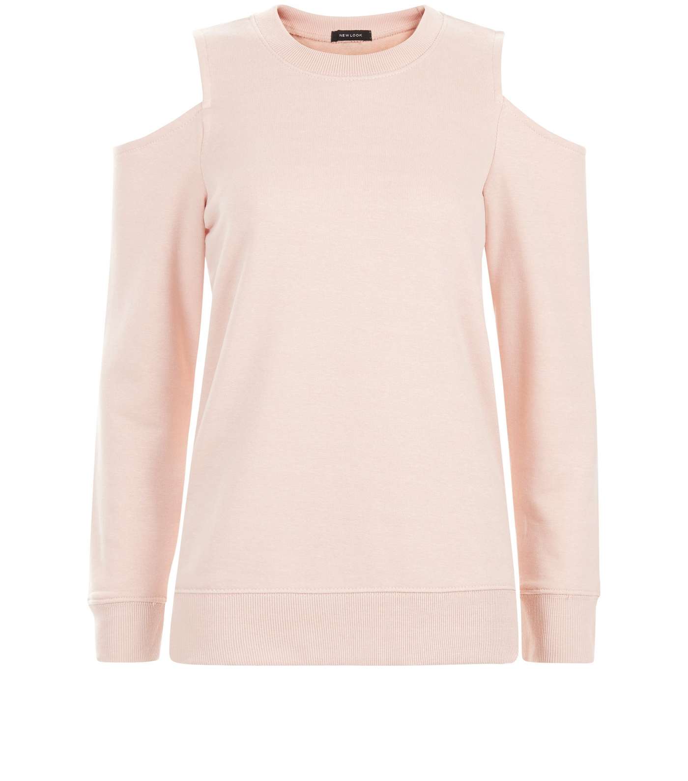 Shell Pink Cold Shoulder Sweater Image 4