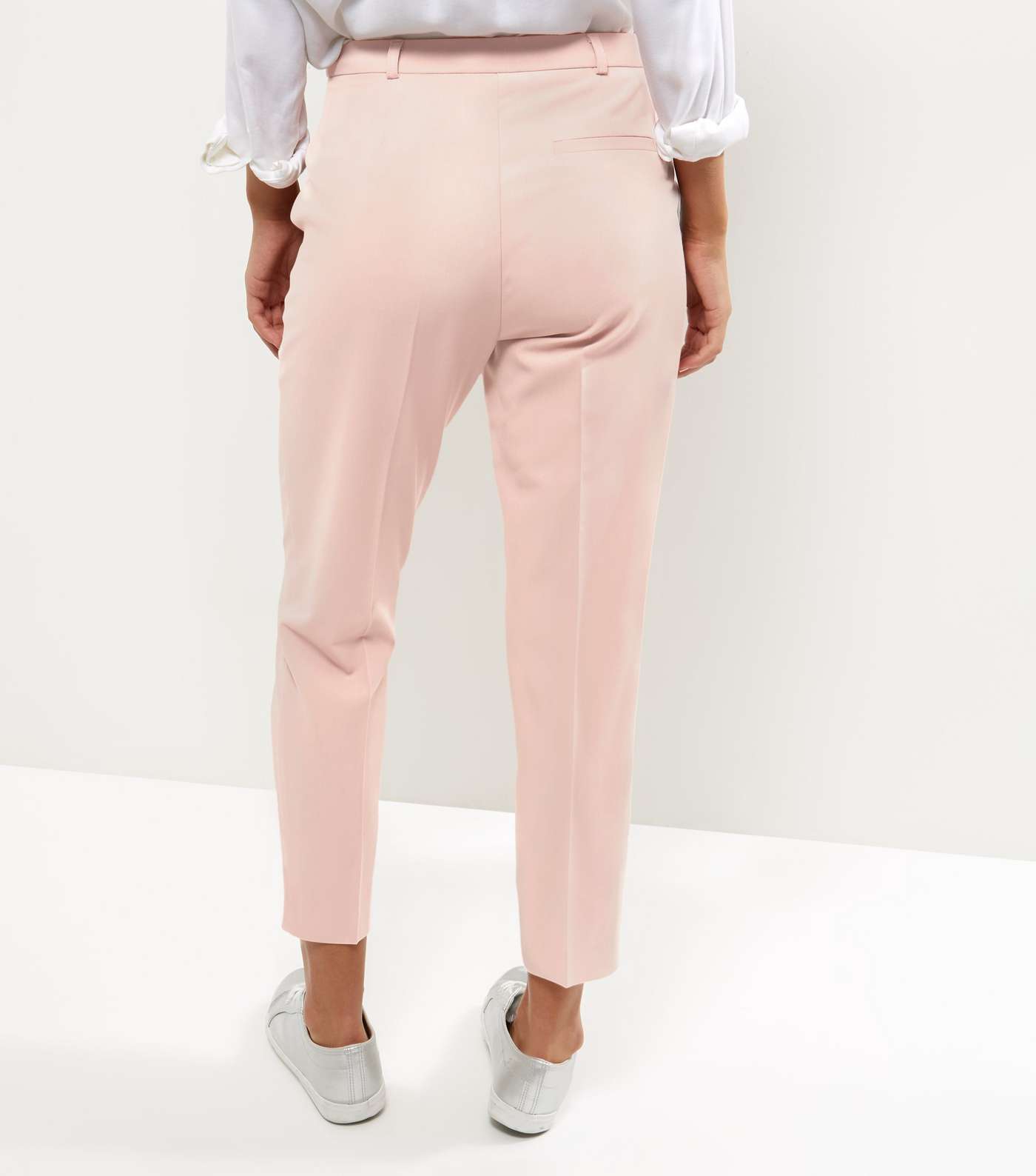 Mid Pink Slim Leg Trousers  Image 3