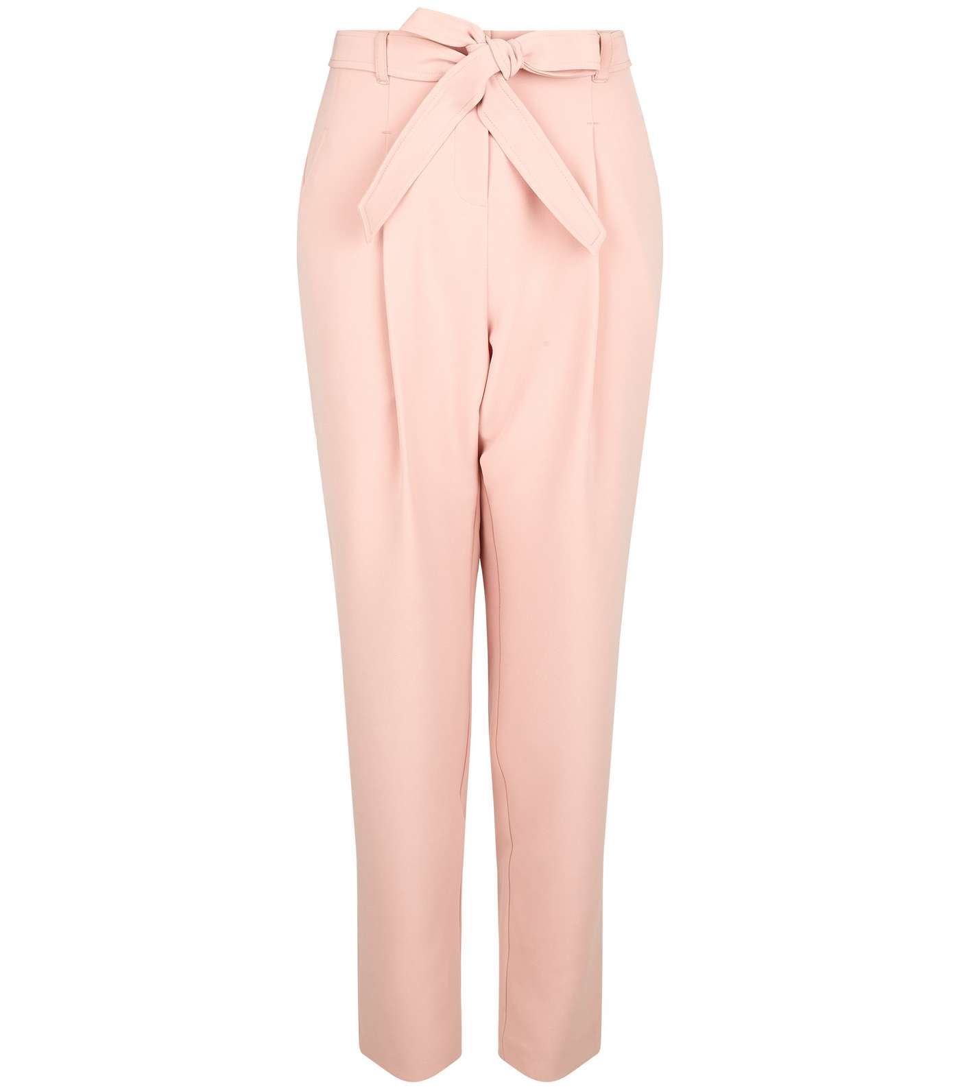 Mid Pink Tie Waist Trousers  Image 4