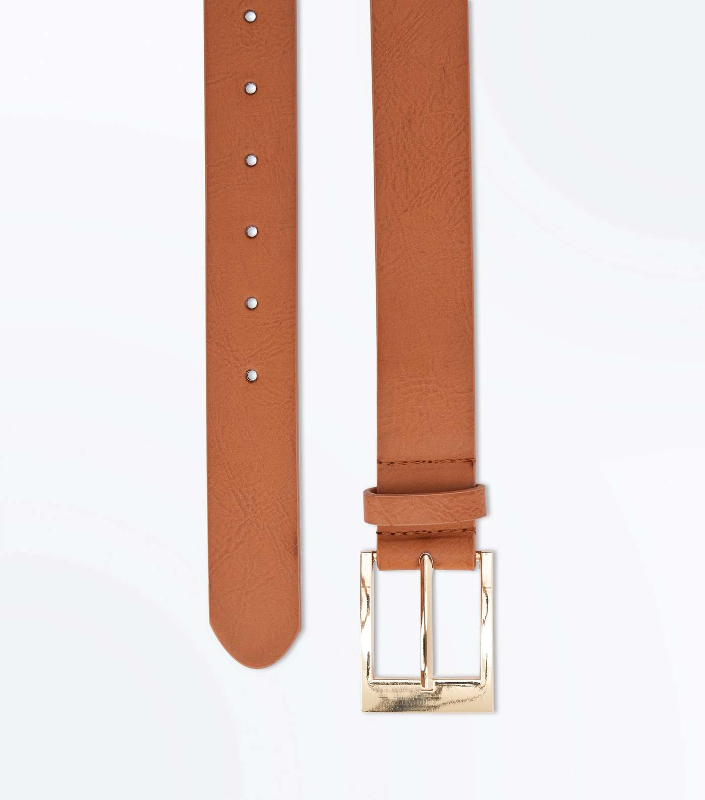 Tan Leather-Look Hip Belt Image 2