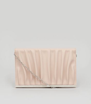 nude pink clutch bag