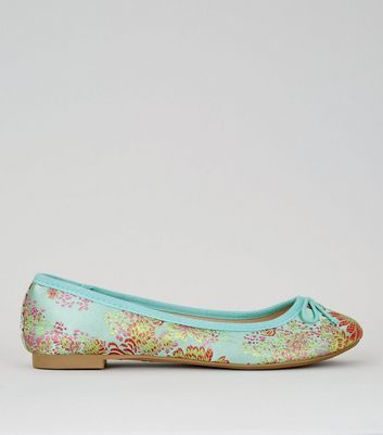 patterned ballet pumps