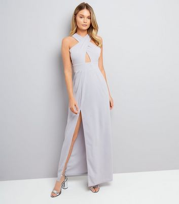 ax paris silver dress