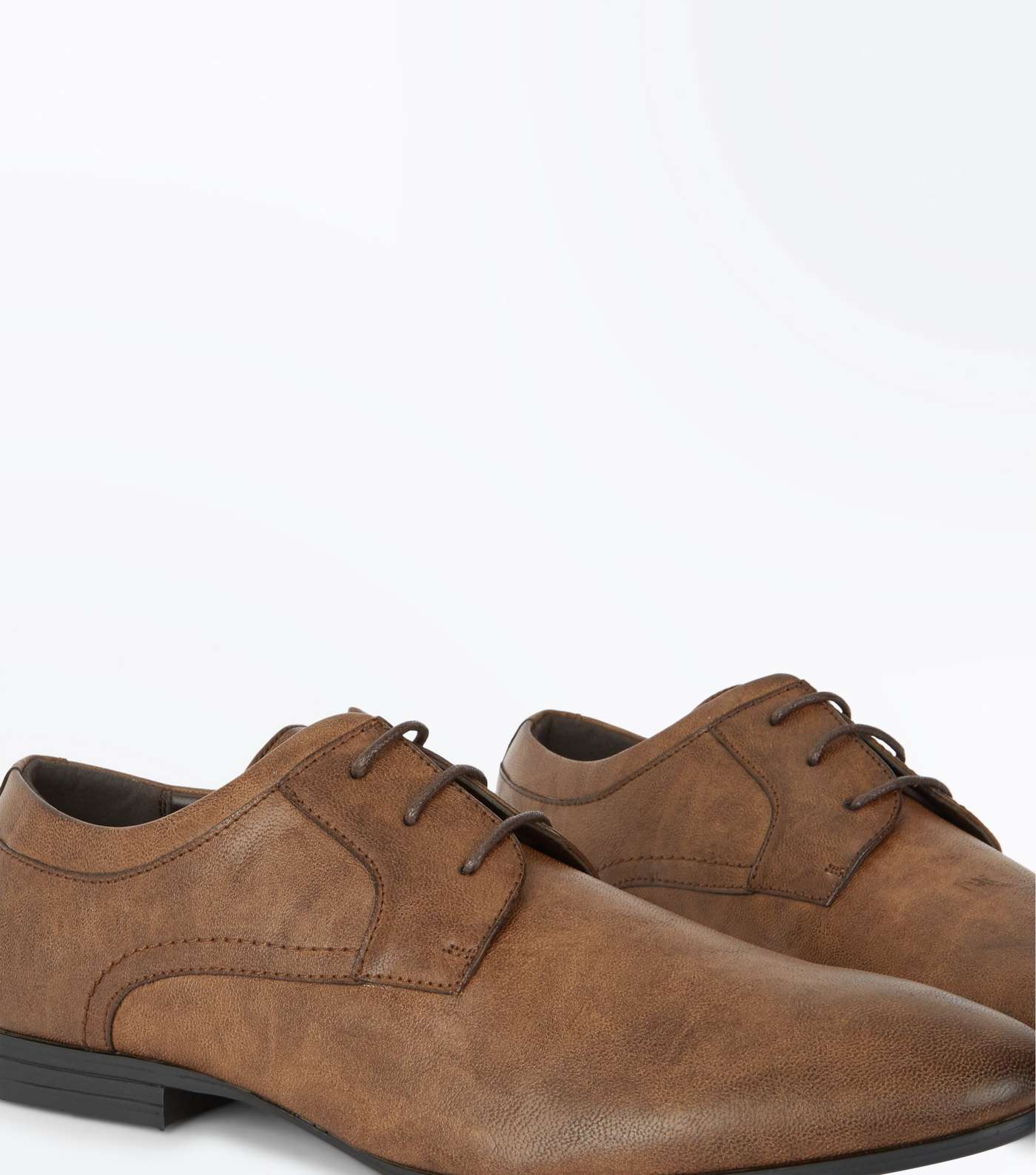 Brown Lace Up Gibson Shoes Image 3