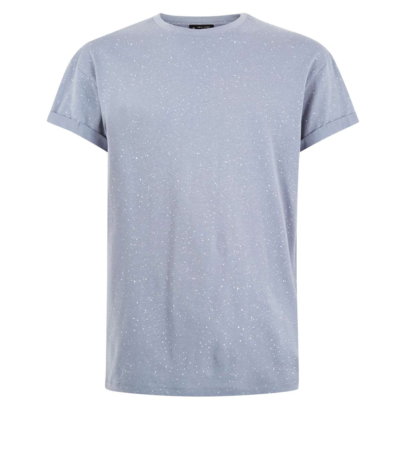 Blue Spray Wash T-Shirt Image 4