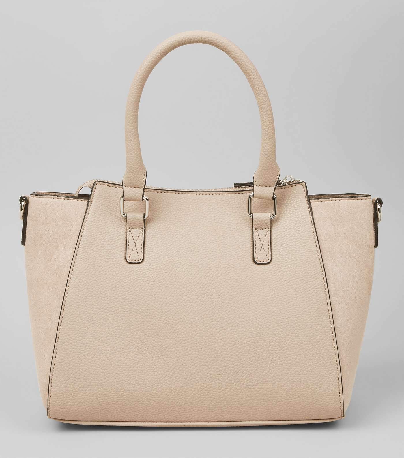 Pale Pink Small Structured Tote Bag Image 6