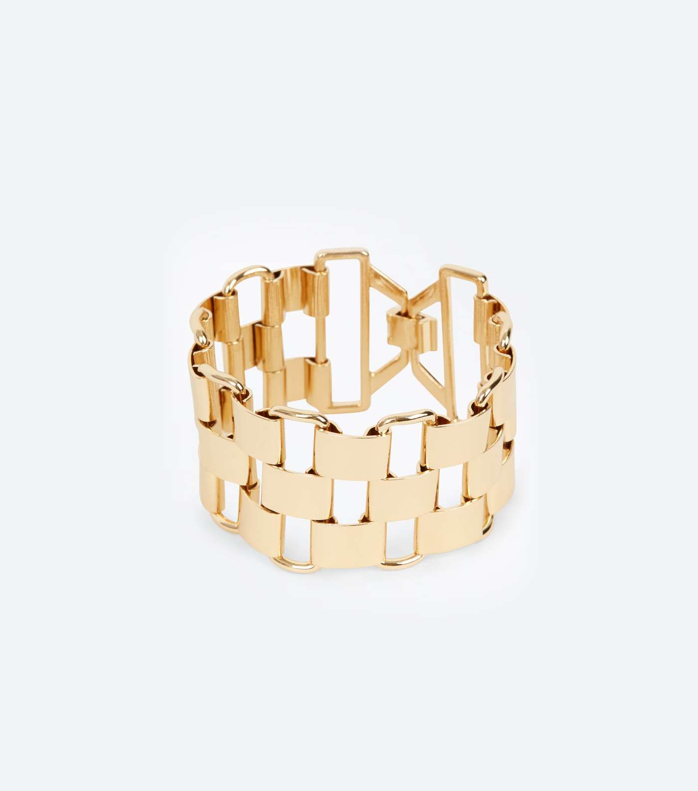 Gold Chunky Link Wide Bracelet