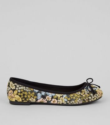 patterned ballet pumps
