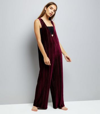 new look velvet jumpsuit
