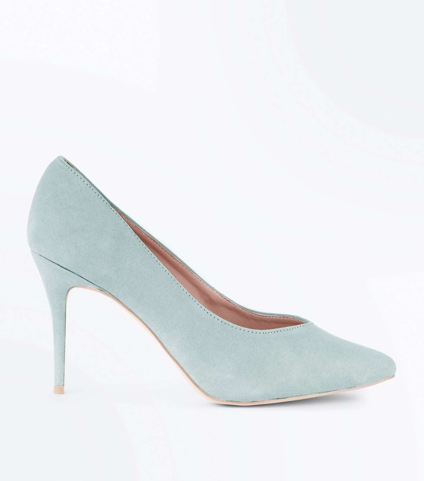 Mint Green Sweetheart Pointed Court Shoes