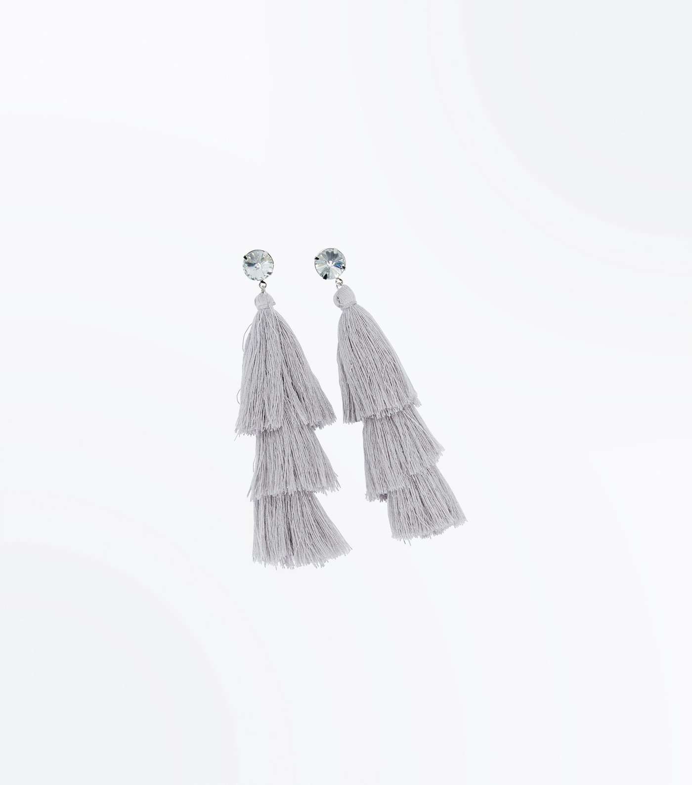 Lilac Tassel Drop Earrings