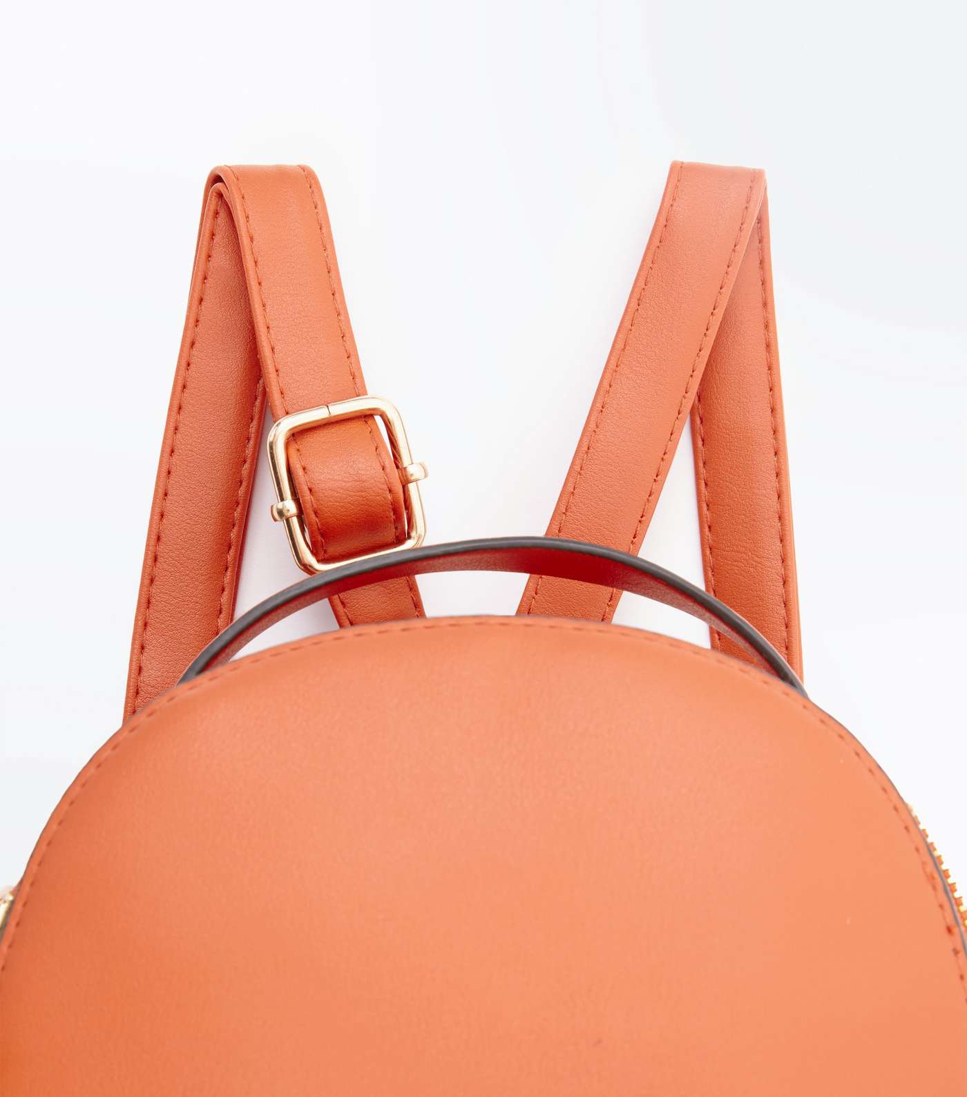 Orange Convertible Strap Micro Backpack Image 3
