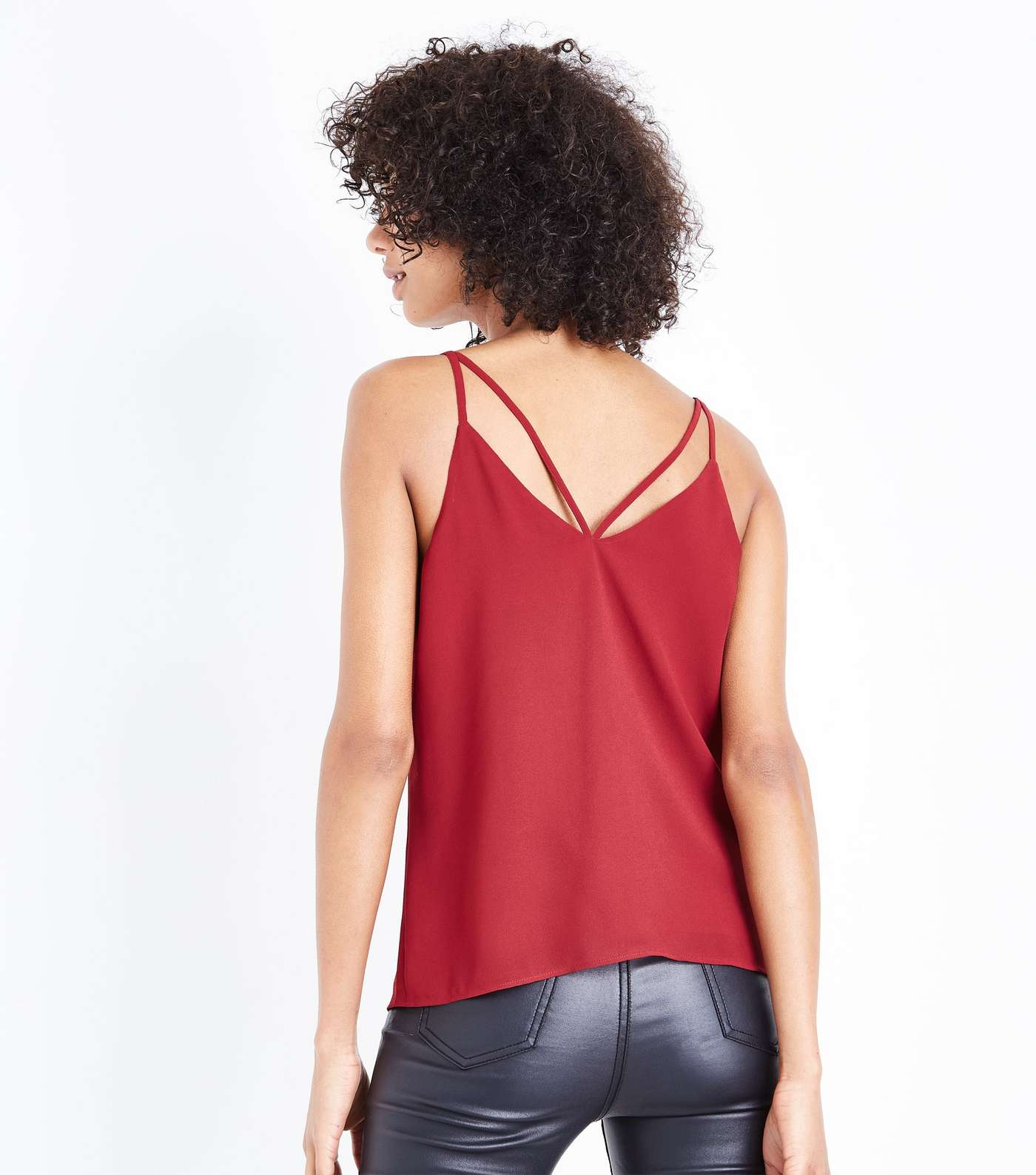 Plum Strappy Back Cami Image 3