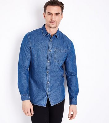 Blue Long Sleeve Denim Shirt Blue Long Sleeve Denim Shirt