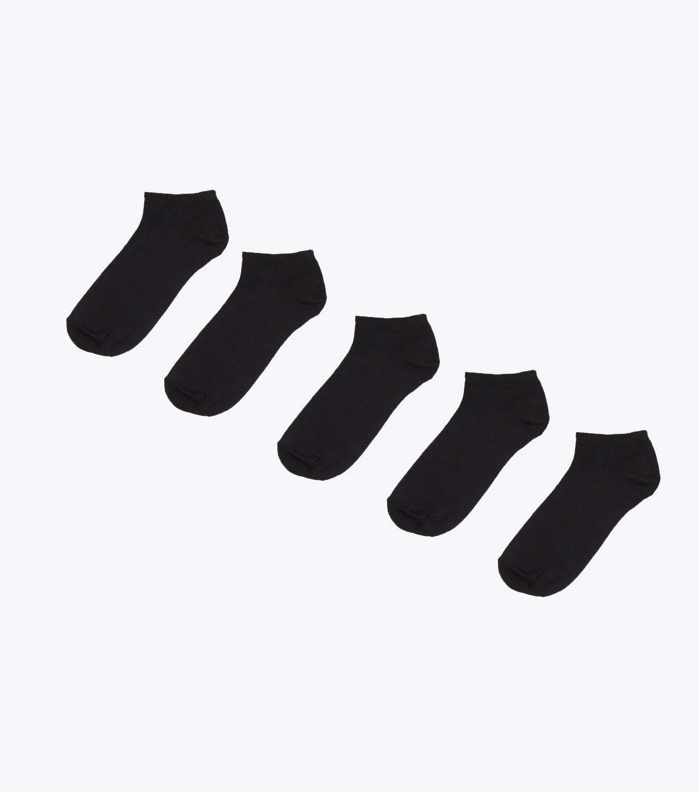 5 Pack Black Trainers Socks