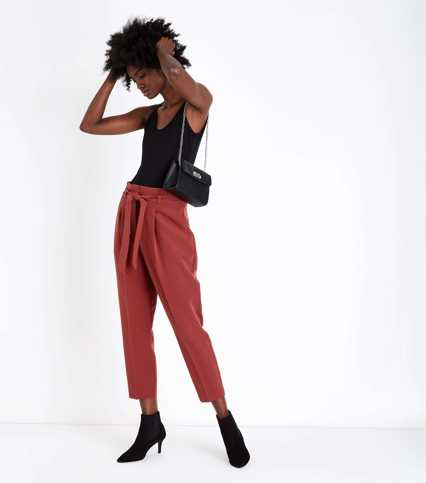 Rust Paperbag Trousers