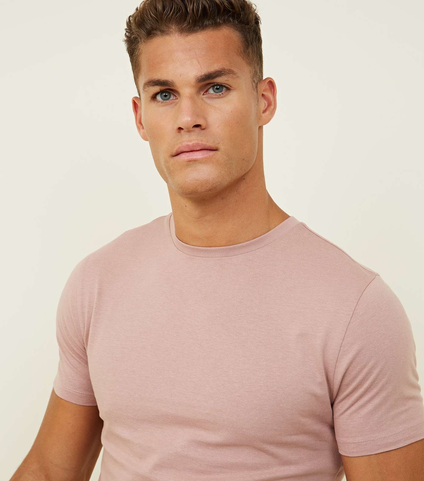 Mid Pink Short Sleeve Muscle Fit T-Shirt Image 5
