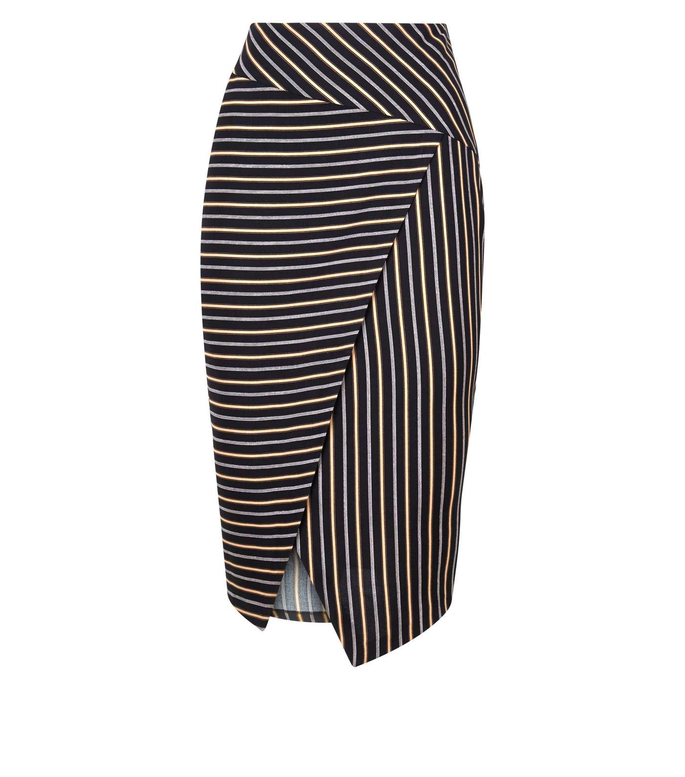 Black Stripe Pencil Skirt Image 4