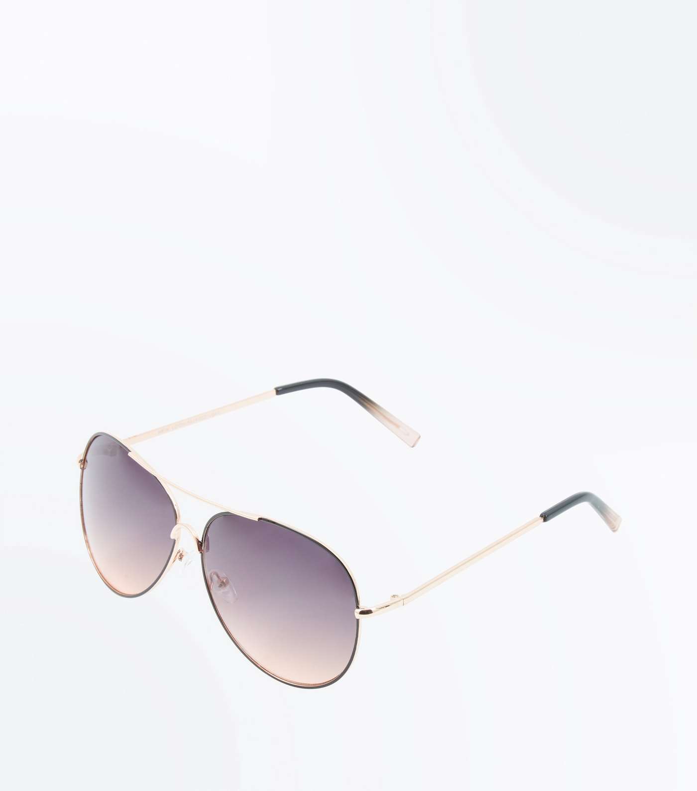 Black Ombré Aviator Style Sunglasses