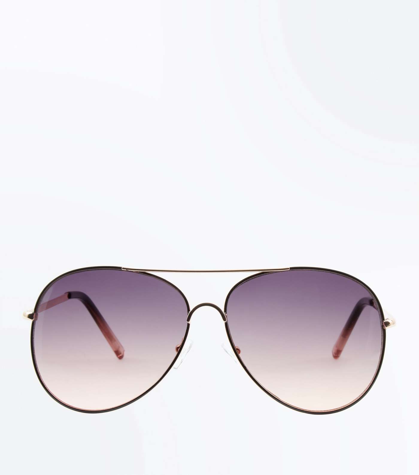 Black Ombré Aviator Style Sunglasses Image 3