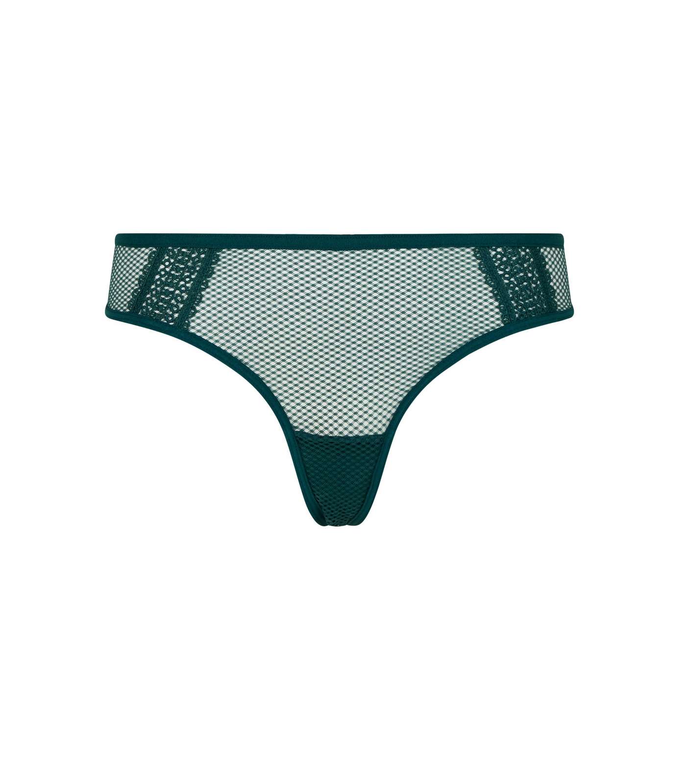 Green Geometric Front Thong  Image 3