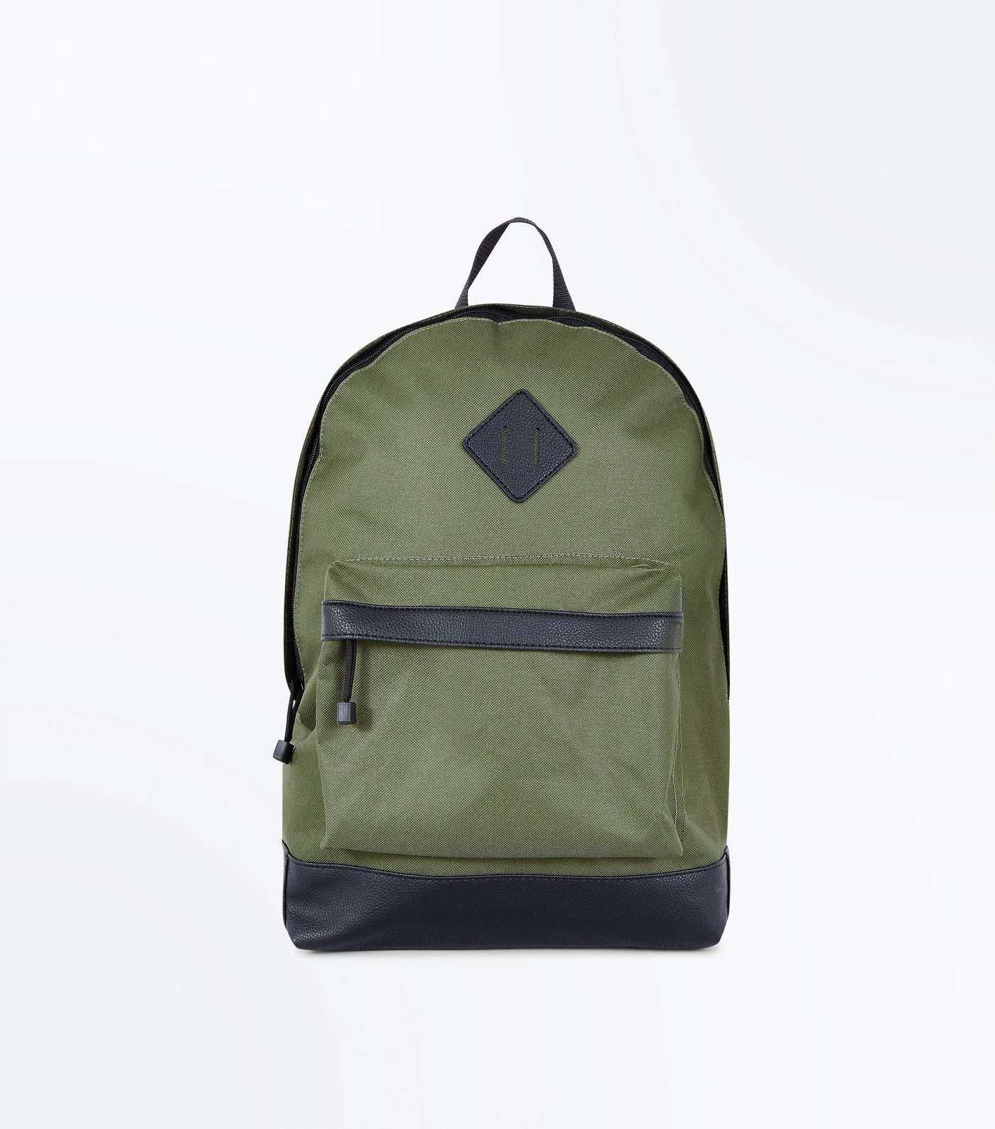 Khaki Handle Top Backpack