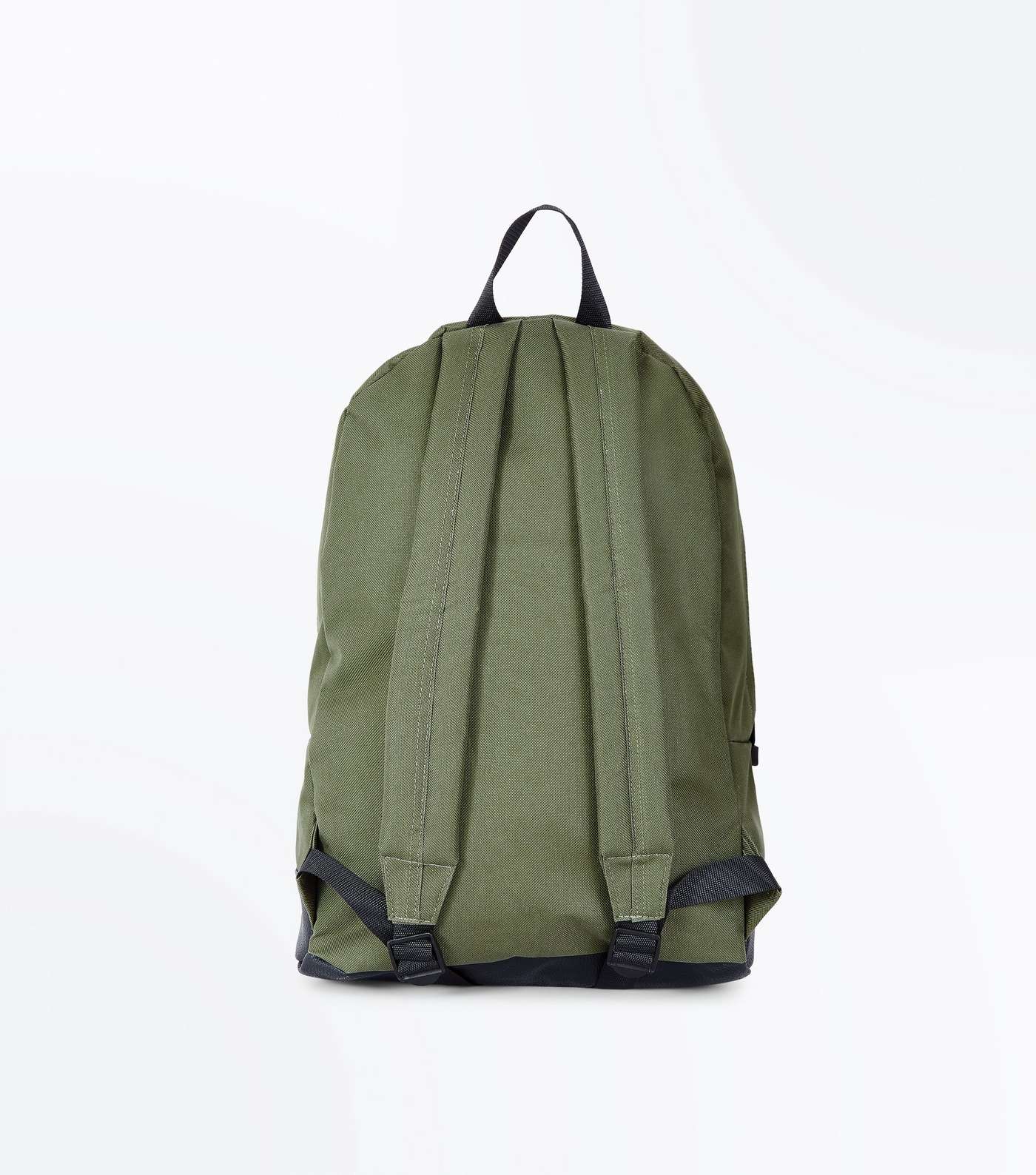 Khaki Handle Top Backpack Image 5