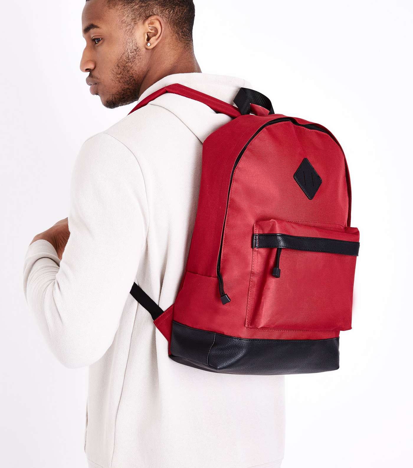 Red Top Handle Backpack Image 2