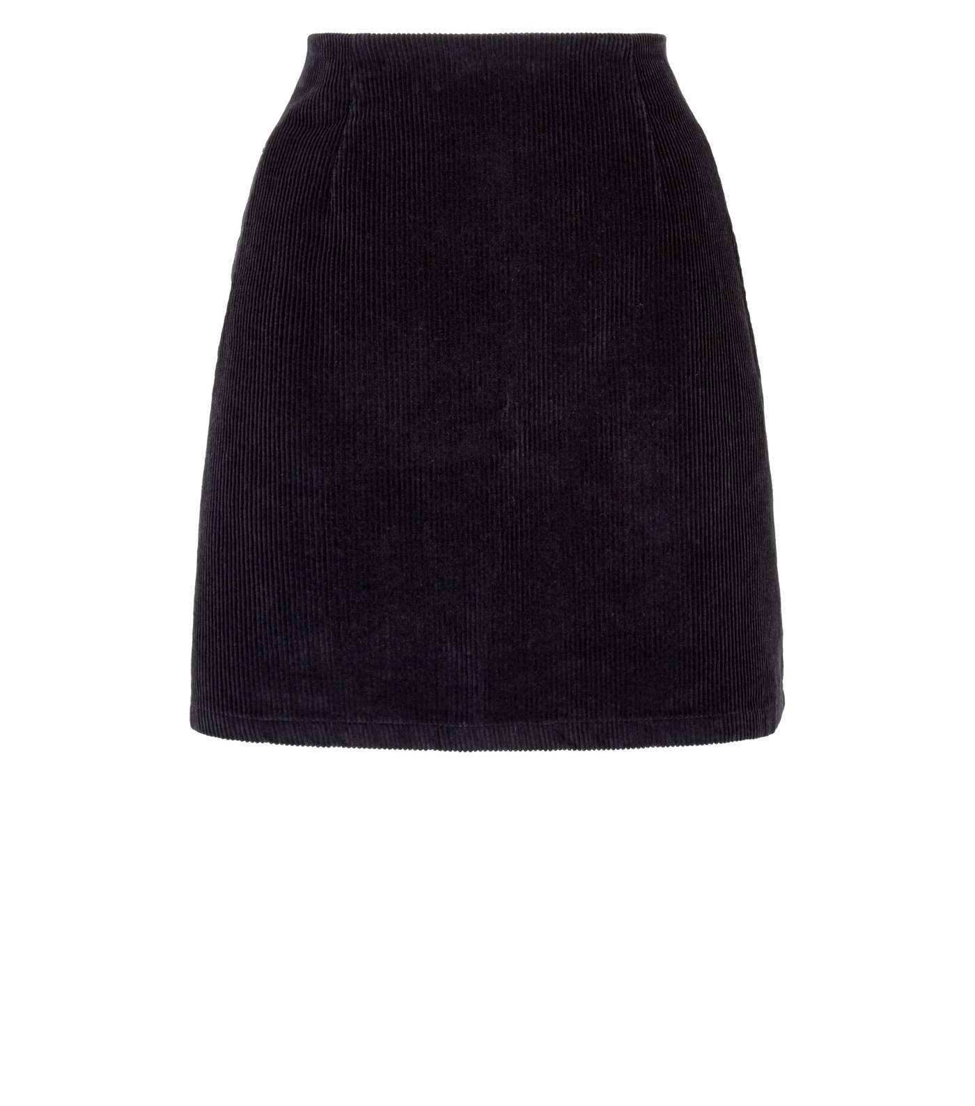 Black Corduroy A-Line Mini Skirt Image 4