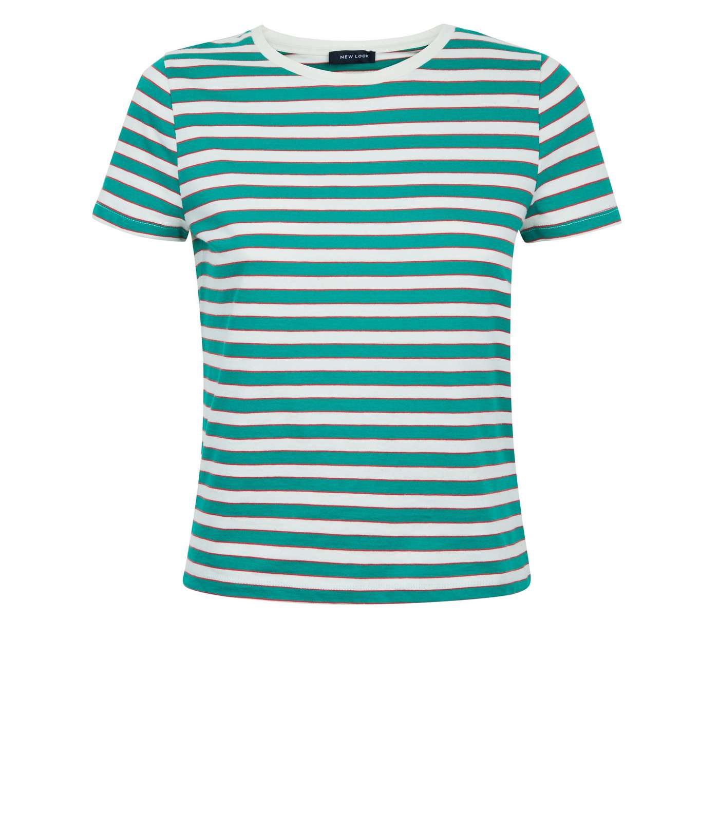 Green Multi Stripe T-Shirt Image 4