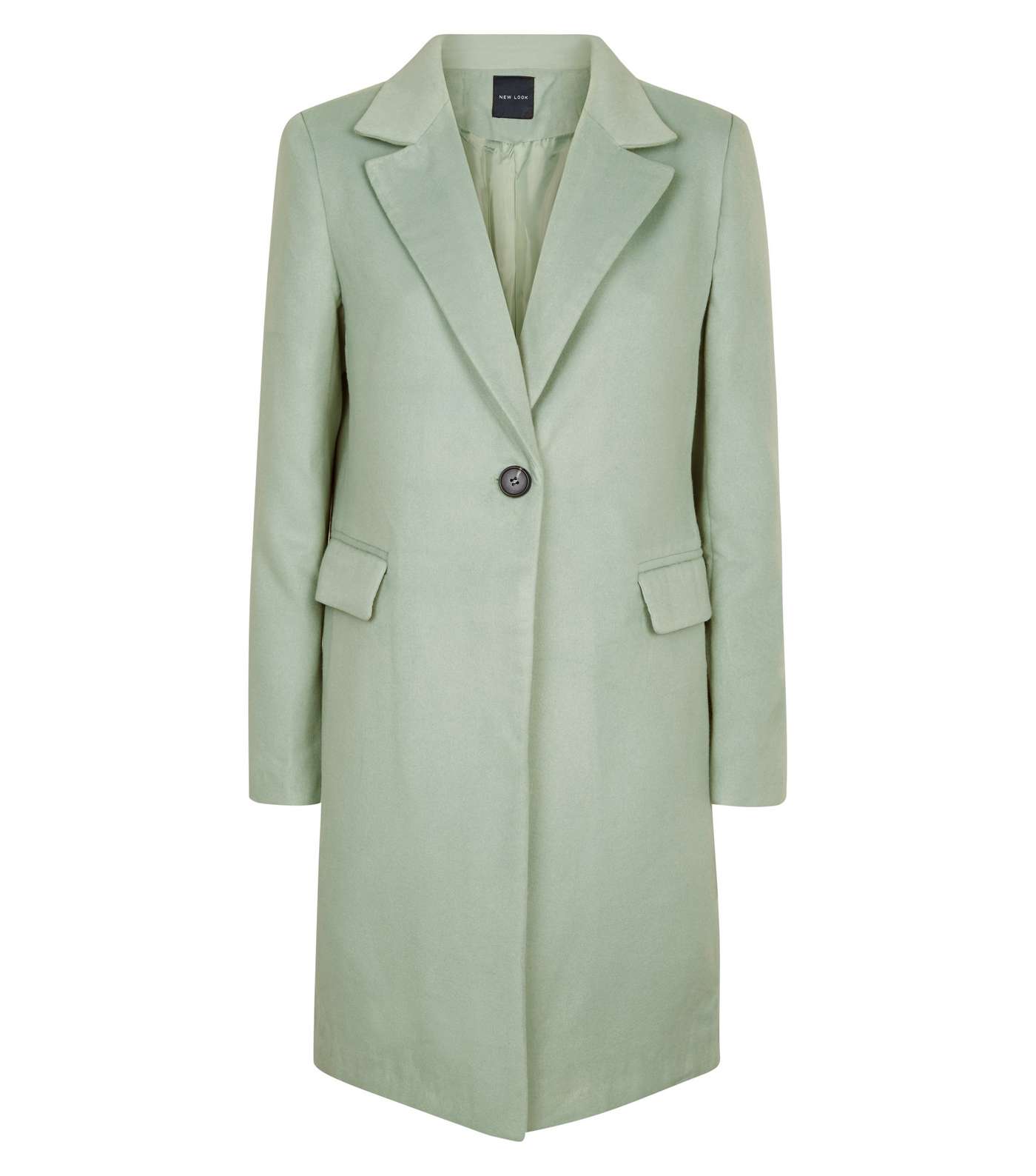 Mint Green Single Breasted Formal Coat Image 4