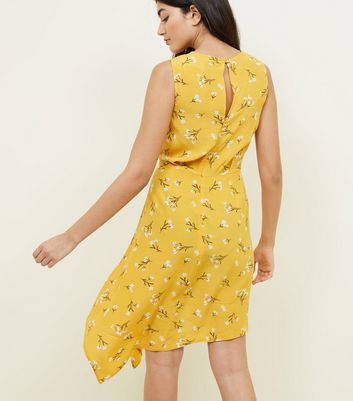 new look yellow floral dress