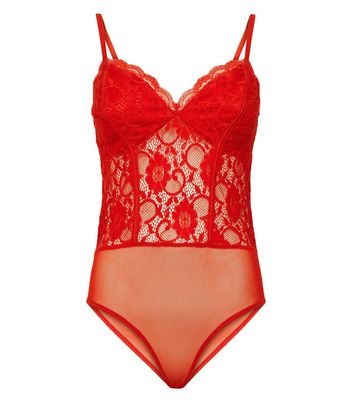 red bodysuit new look