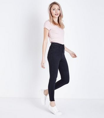 new look black jeans high waisted