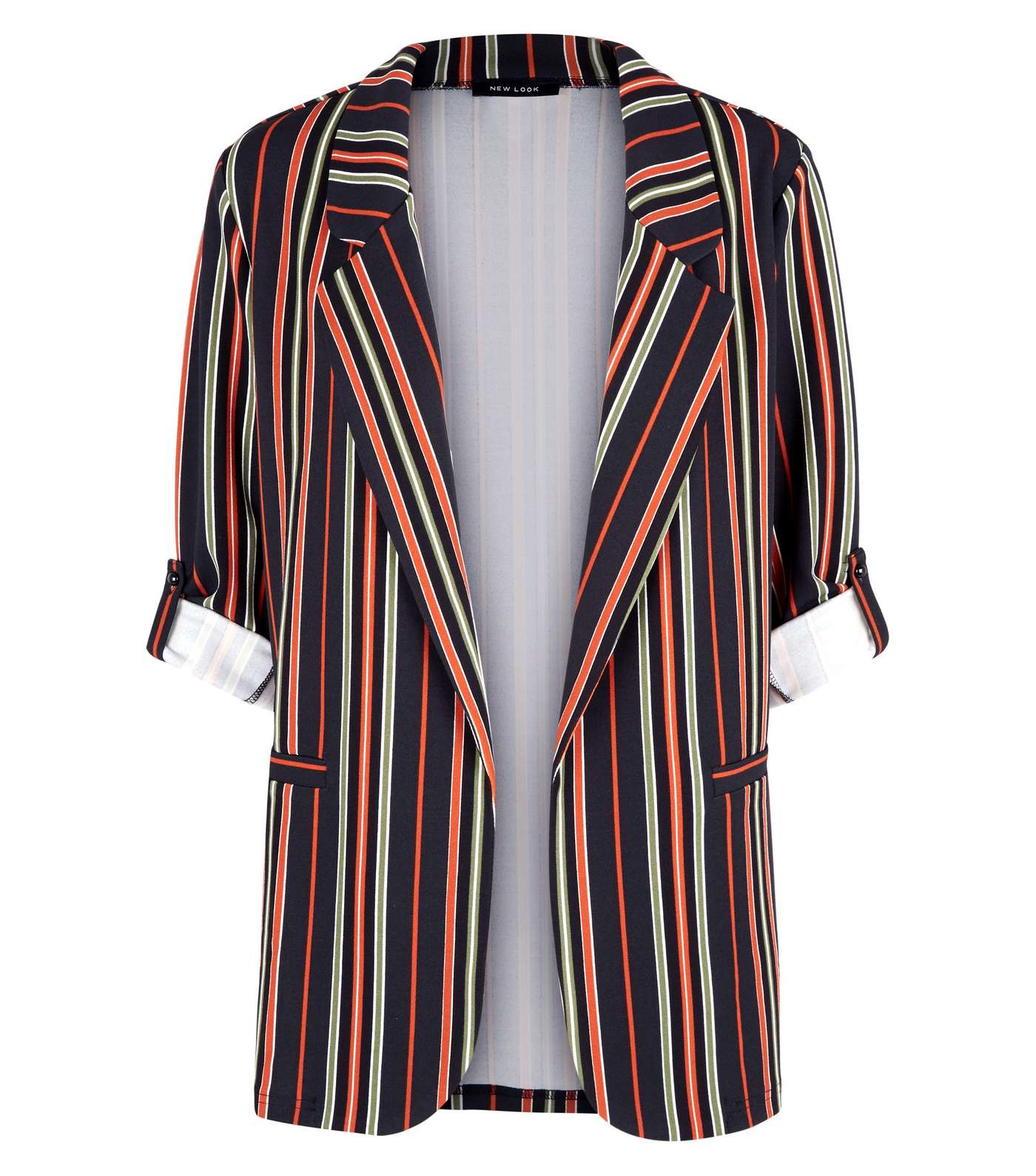 Multi Coloured Stripe Blazer Image 4