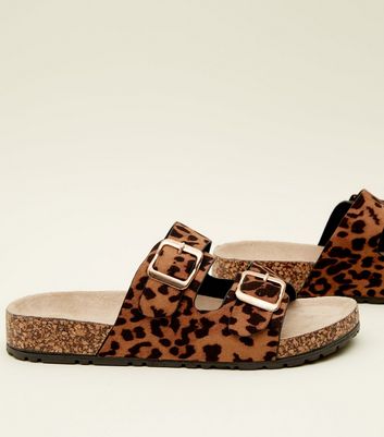 new look leopard print wedges