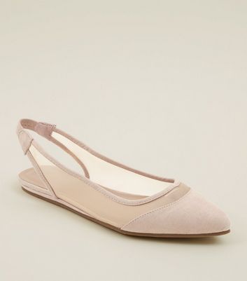 wide fit nude slingback