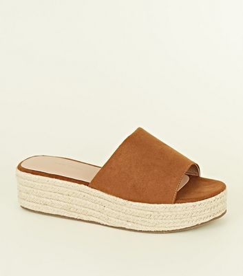 tan espadrille flatform sandals