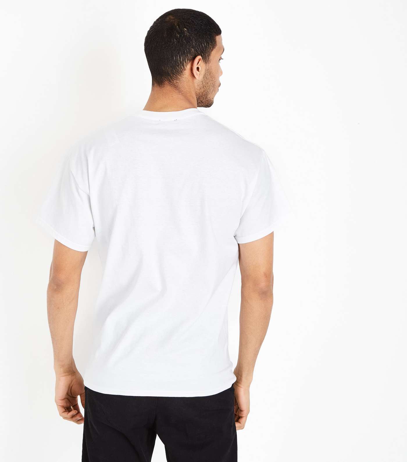 White 416 Printed Front T-Shirt Image 3