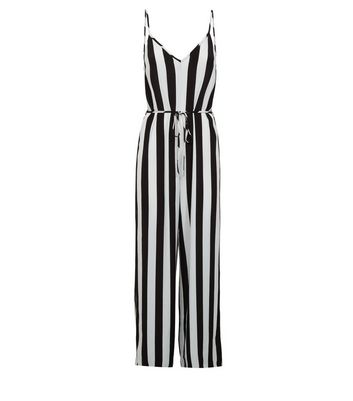 new look black and white jumpsuit