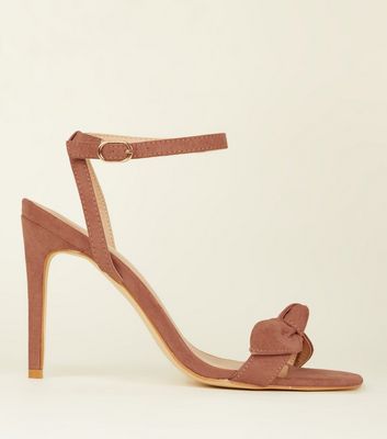 square toe heels pink
