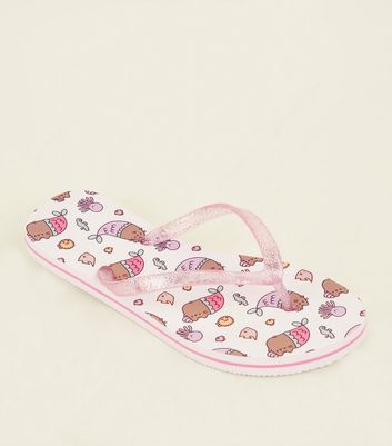 pusheen flip flops