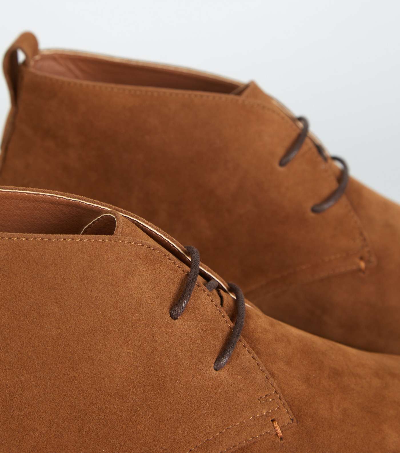 Brown Faux Suede Desert Boots Image 4