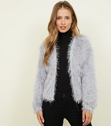 pale grey cardigan